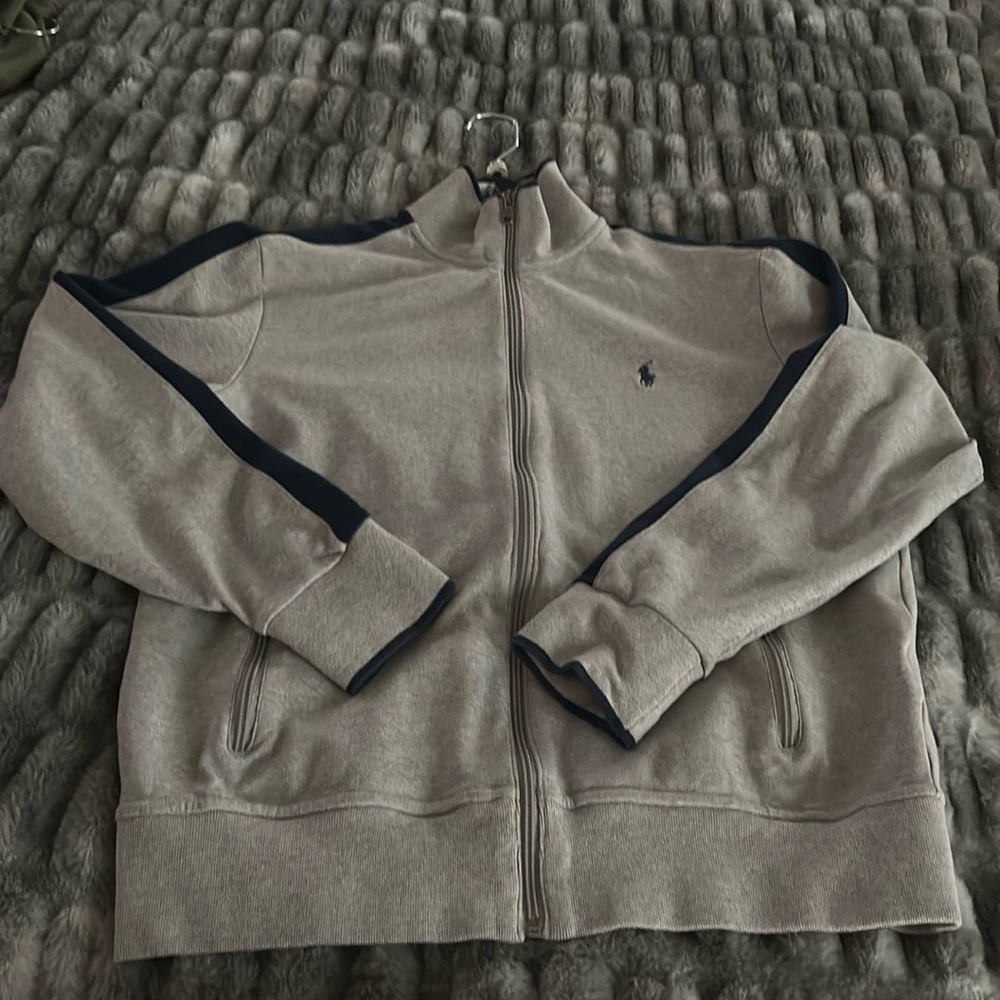 Polo by Ralph Lauren Gray Full-Zip Sweatshirt